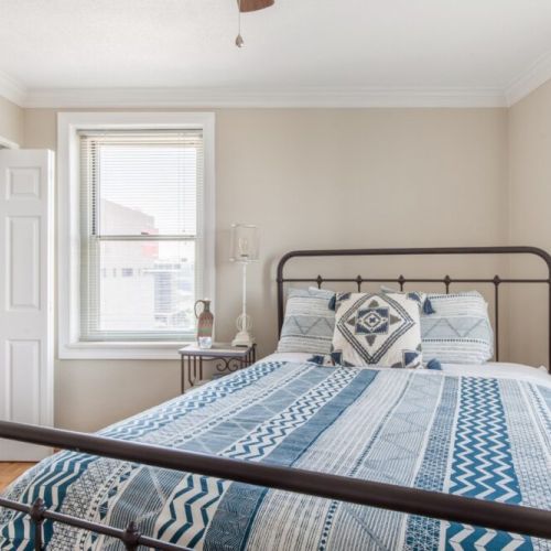 Bedroom area - This bed has been upgraded to a King