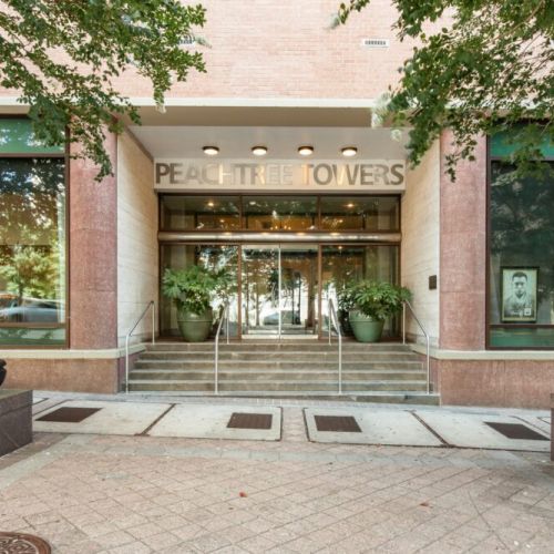 Peachtree Towers building entry