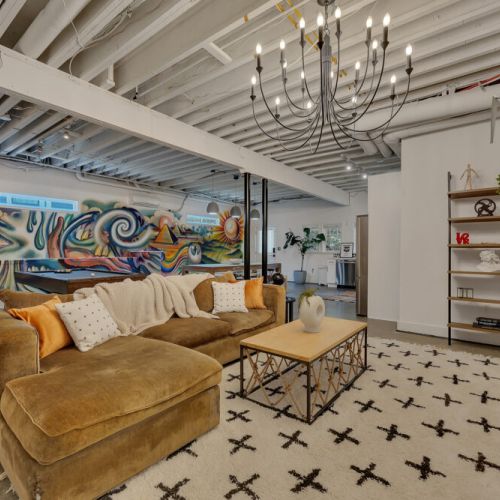 Industrial bones meet eclectic style