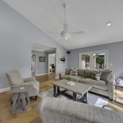 Bright, open-concept living room.