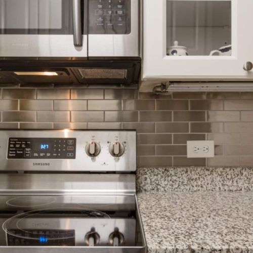 Fully stocked kitchen