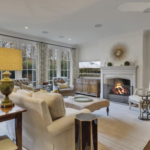 Living room 1 - Large windows for abundant natural light.