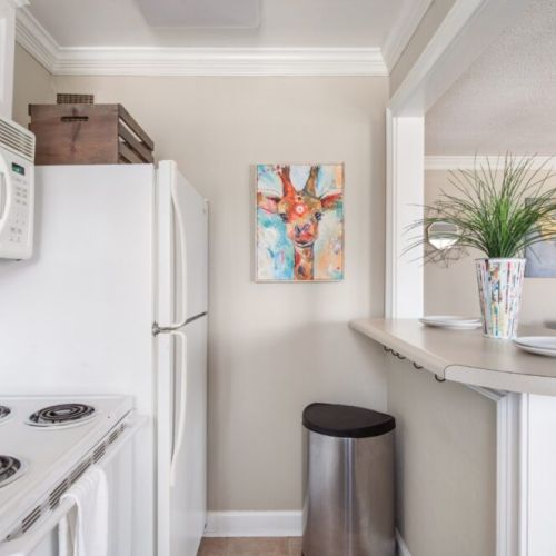 Large free standing fridge