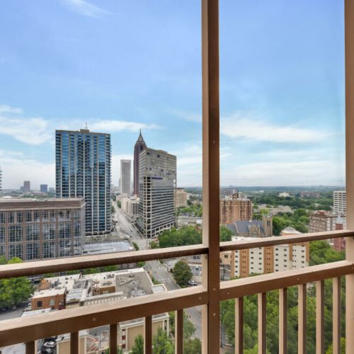 Balcony Views over Peachtree St.